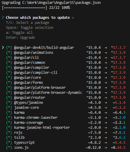 npm-check-updates -i